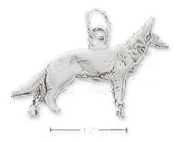 
Sterling Silver 3d German Shepherd Charm
