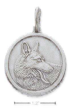 
Sterling Silver German Shepherd Id Charm
