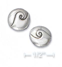 
Sterling Silver Ocean Wave Post Earrings
