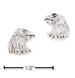 
Sterling Silver Eagle Head Post Earrings
