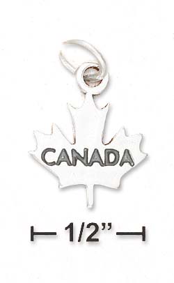 
Sterling Silver Canada Maple Leaf Charm
