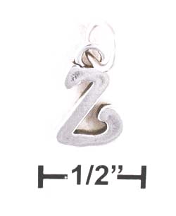 
Sterling Silver Letter Z Scrolled Charm
