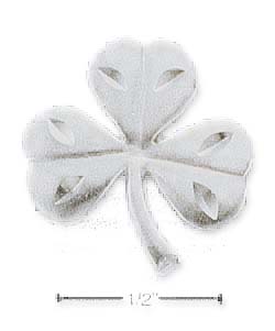 
Sterling Silver Satin/DC Shamrock Charm
