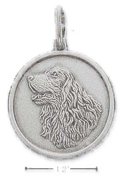 
Sterling Silver Cocker Spaniel Id Charm
