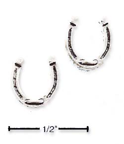 
Sterling Silver Horseshoe Post Earrings
