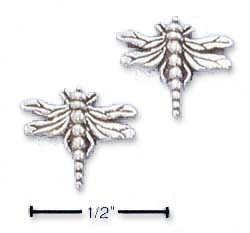 
Sterling Silver Dragonfly Post Earrings
