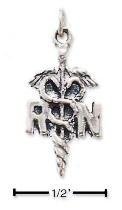 
Sterling Silver RN Nurses Symbol Charm
