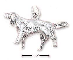 
Sterling Silver 3-D Irish Setter Charm
