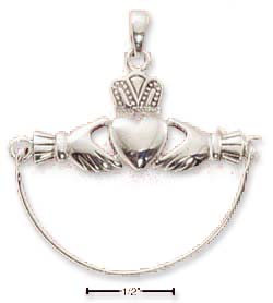 
Sterling Silver Claddaugh Charm Holder
