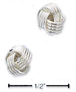 
Sterling Silver 5mm Knot Post Earrings
