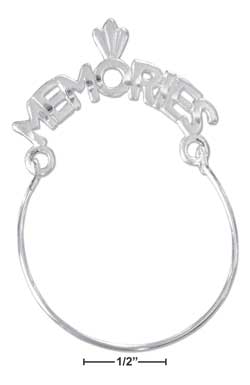 
Sterling Silver Memories Charm -holder
