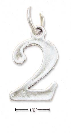 
Sterling Silver Number Number 2 Charm
