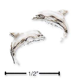 
Sterling Silver Dolphin Post Earrings
