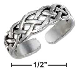 
Sterling Silver Celtic Weave Toe Ring
