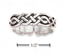 
Sterling Silver Celtic Weave Toe Ring
