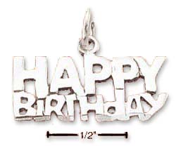 
Sterling Silver Happy Birthday Charm
