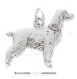 
Sterling Silver 3d Spaniel Dog Charm
