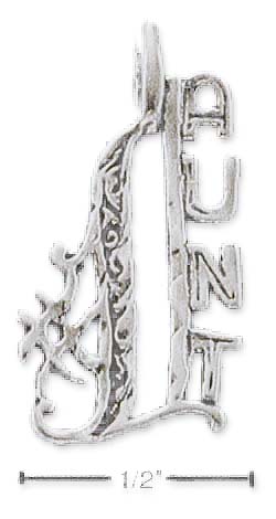 
Sterling Silver Number 1 Aunt Charm
