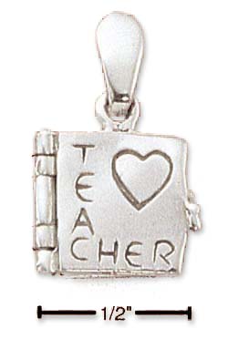 
Sterling Silver Teachers Book Charm
