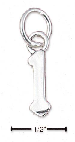 
Sterling Silver Number 1 One Charm
