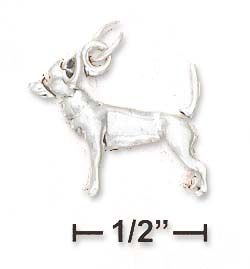 
Sterling Silver 3d Chihuahua Charm
