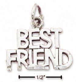 
Sterling Silver Best Friend Charm
