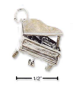 
Sterling Silver Grand Piano Charm
