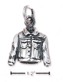 
Sterling Silver Jean Jacket Charm
