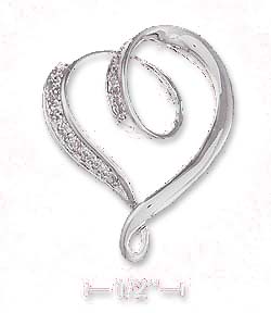 
Sterling Silver Fancy Heart Charm
