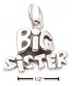 
Sterling Silver Big Sister Charm
