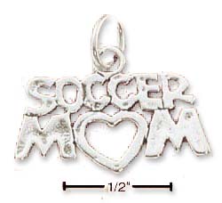 
Sterling Silver Soccer Mom Charm
