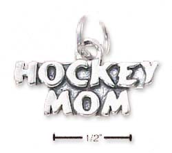 
Sterling Silver Hockey Mom Charm
