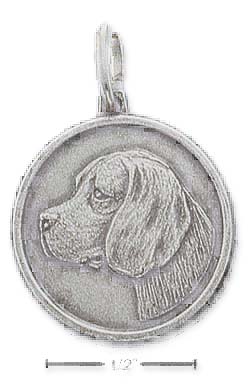 
Sterling Silver Beagle Id Charm
