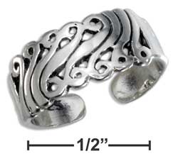 
Sterling Silver Scroll Toe Ring
