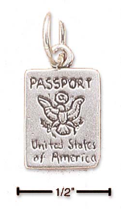 
Sterling Silver Passport Charm
