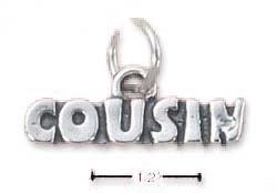 
Sterling Silver Cousin Charm
