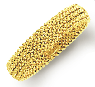 
14k Yellow Mesh Bracelet - 7.25 Inch
