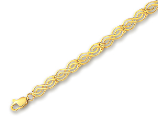 
14k Yellow Fancy Celtic Bracelet - 7 Inch
