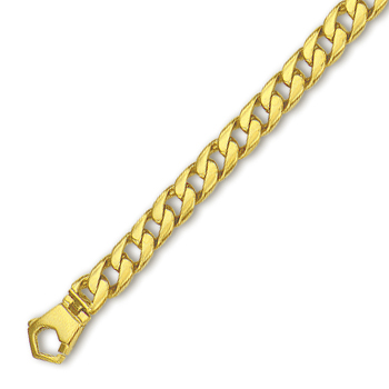 
14k Yellow Mens Link Bracelet - 8.5 Inch
