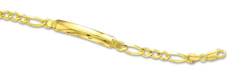 
14k Yellow ID Bracelet - 7 Inch
