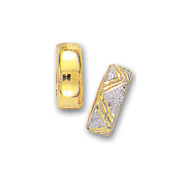 
14k Two-Tone Hinged Reversible Earrings
