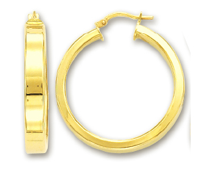 
14k Yellow 5 mm Wide Hoop Earrings
