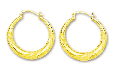 
14k Yellow Hoop Earrings
