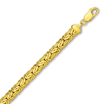 
10k Yellow Byzantine Bracelet - 7 Inch
